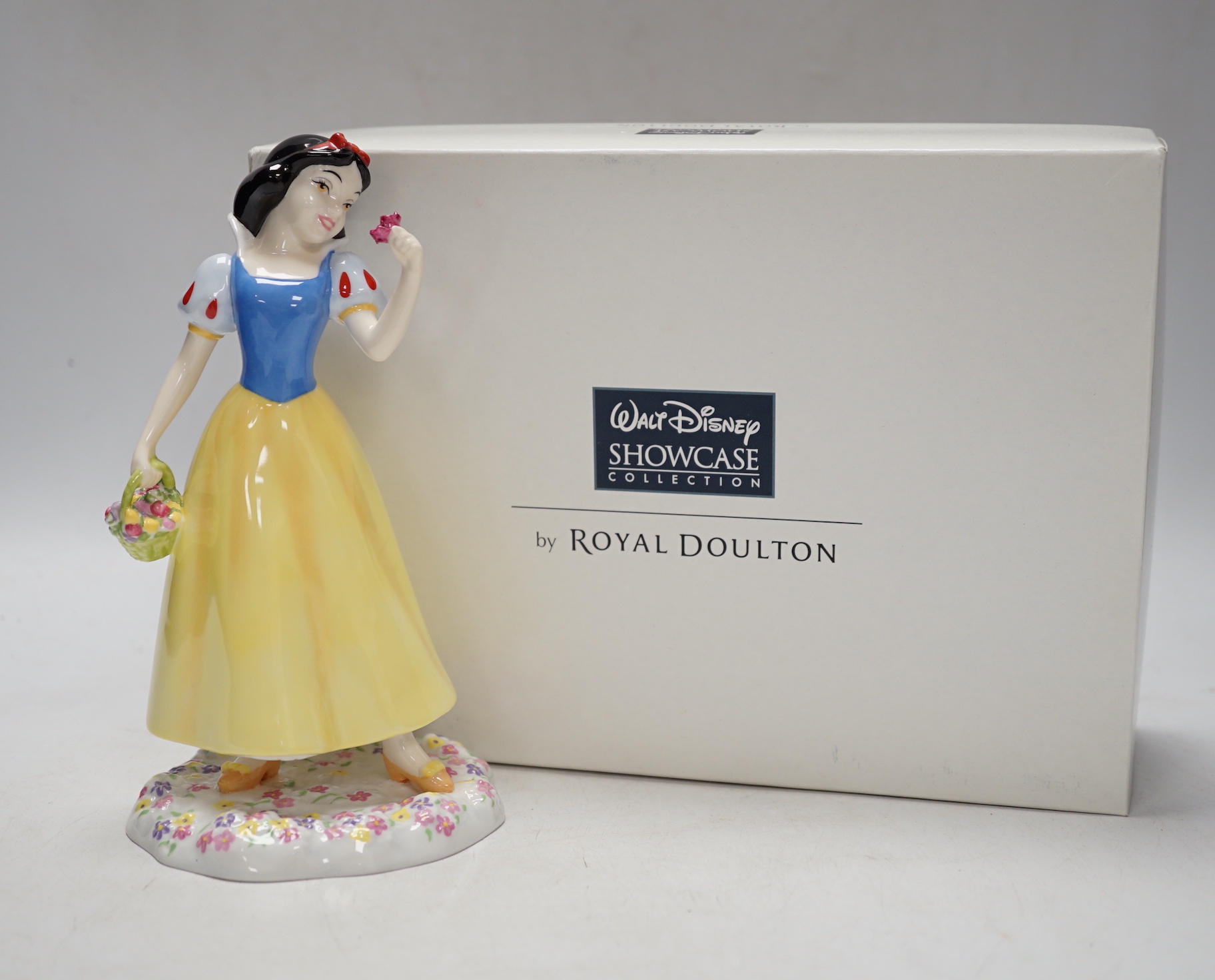 Six boxed Royal Doulton Disney Princess figures; Cinderella, Snow White, Belle, Sleeping Beauty, Jasmine and Ariel